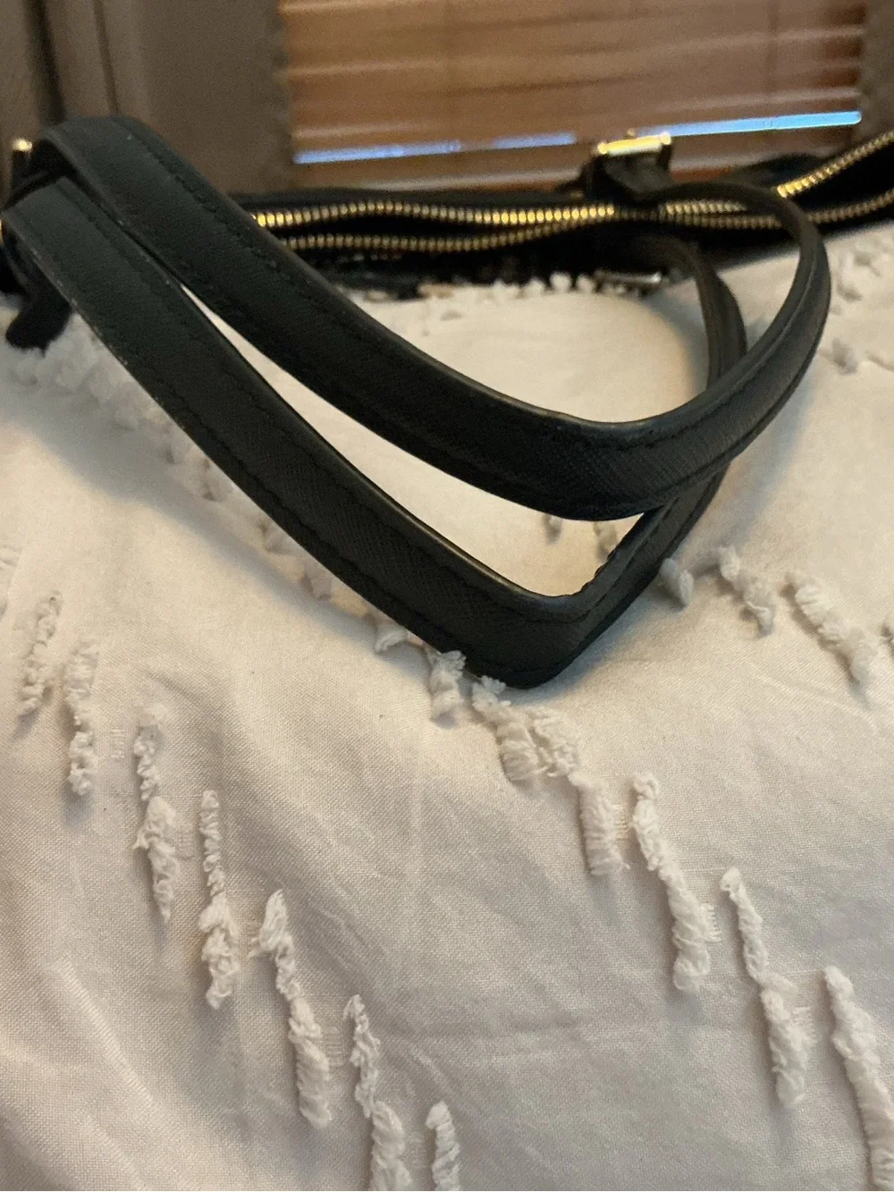 Michael Kors CORINNE Leather LG Shoulder Black Crossbody Handbag